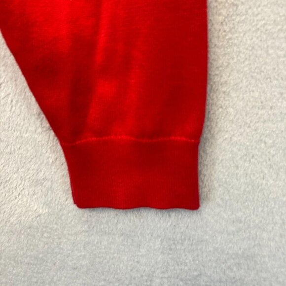 Lands' End Cable Knit Cardigan Sweater Women's 2X 20W-22W Red Holiday Christmas - Picture 12 of 12